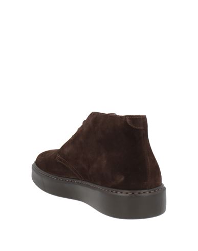 Man Ankle boots Chocolate brown Size 10.5 Leather