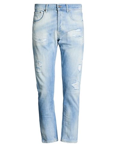 Man Jeans Blue Size 31 Cotton, Elastomultiester