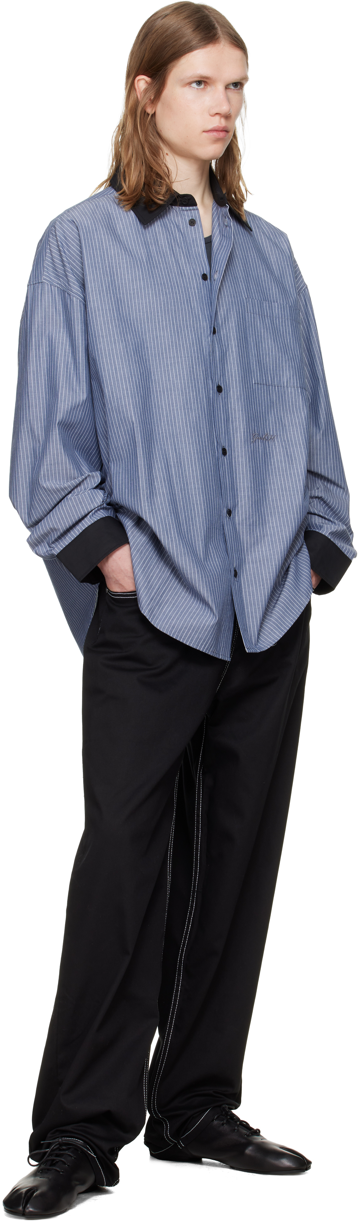 Black Cyrus Double Fly Trousers