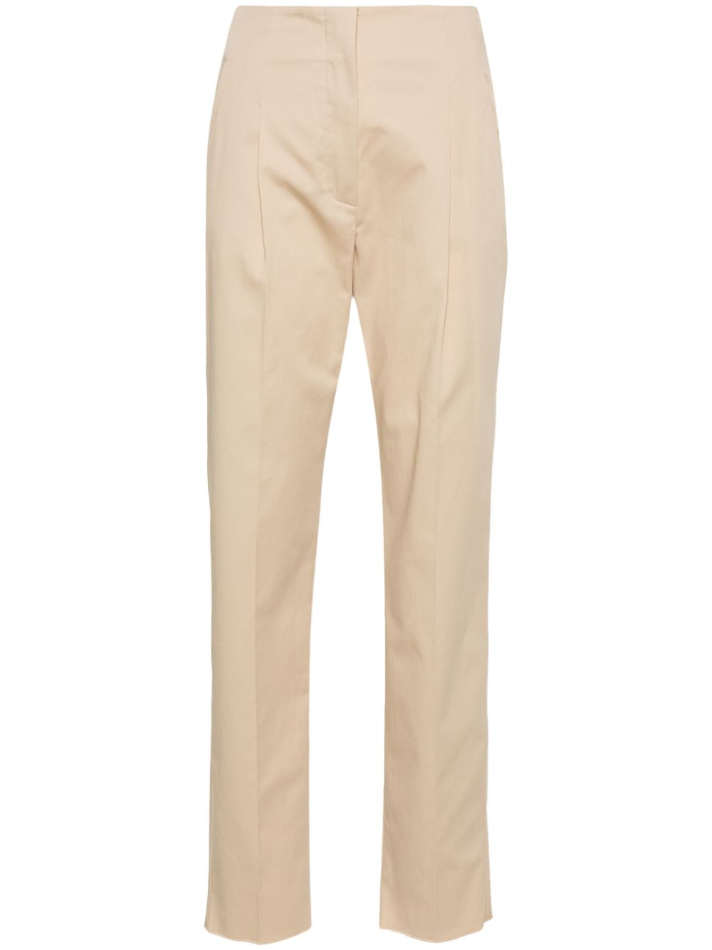 Pleat-detailing trousers - Neutrals