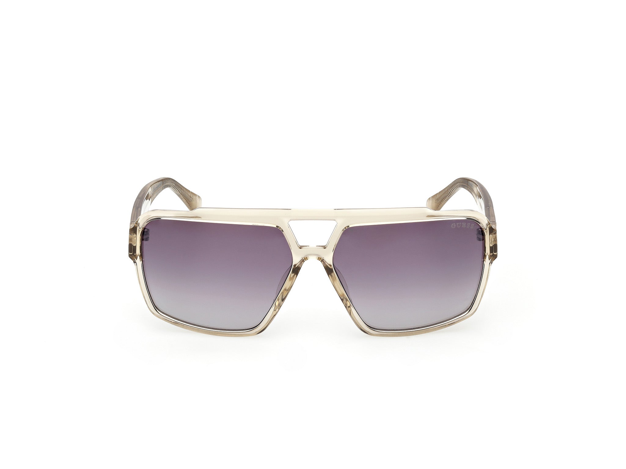 Guess Hombre Guess GU00223 57Z Gafas de sol Inyectado Beige Violeta Cuadrada Norma