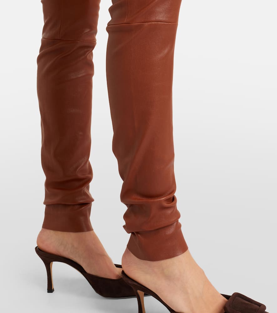 Carolyn leather slim pants