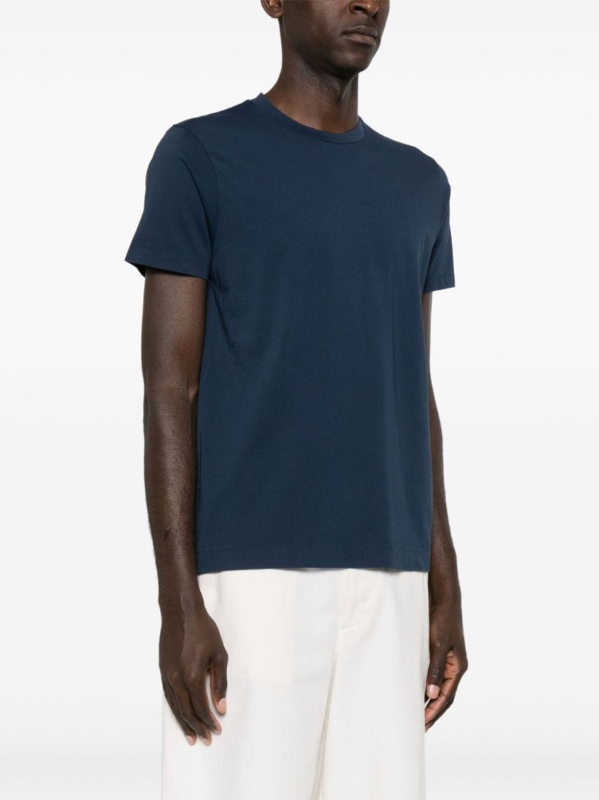 Navy Blue Roundneck Solid T-Shirt