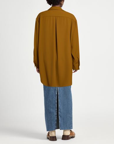 Woman Shirt Mustard Size M Polyester, Elastane