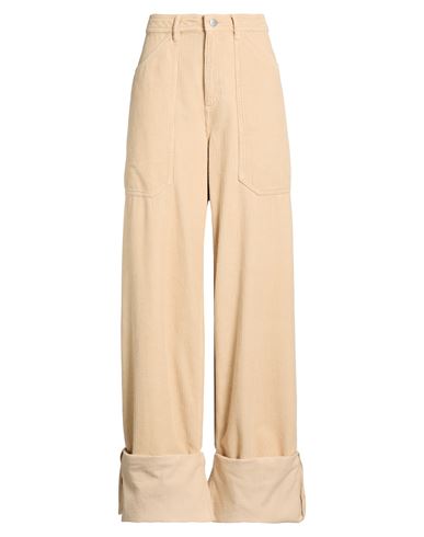 Woman Pants Sand Size 4 Organic cotton, Recycled cotton