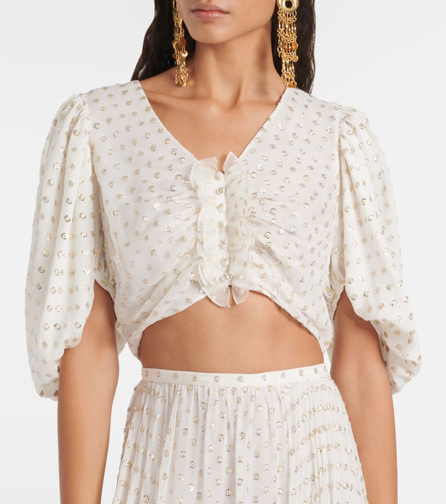 Chloé Jacquard silk-blend maxi skirt
