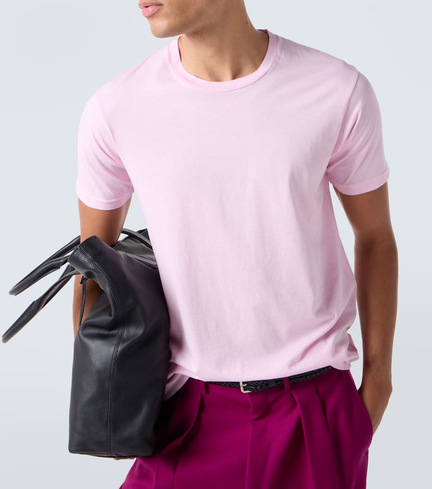 Cotton and silk jersey T-shirt