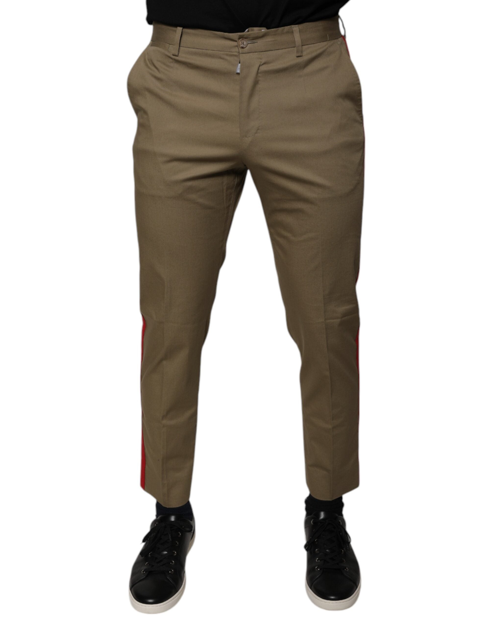 Tapered Trousers — Brown