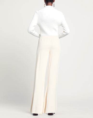 Woman Pants Cream Size M Viscose, Nylon