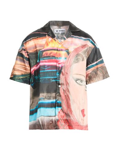 Man Shirt Black Size M Viscose