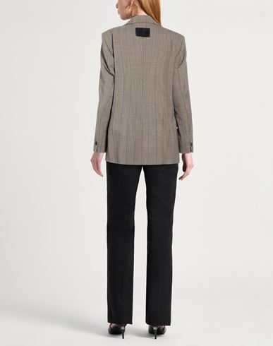 Woman Blazer Grey Size 6 Polyester, Wool, Elastane