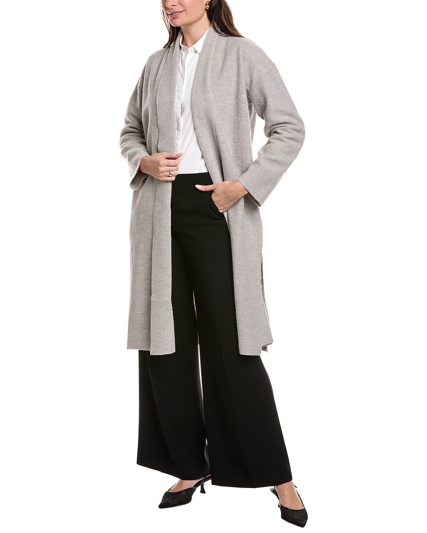 Petite High Collar Wool Coat