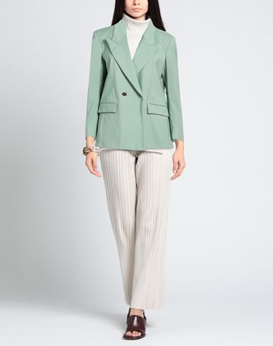 Marsēm Collection Woman Blazer Light green Size 8 Virgin Wool