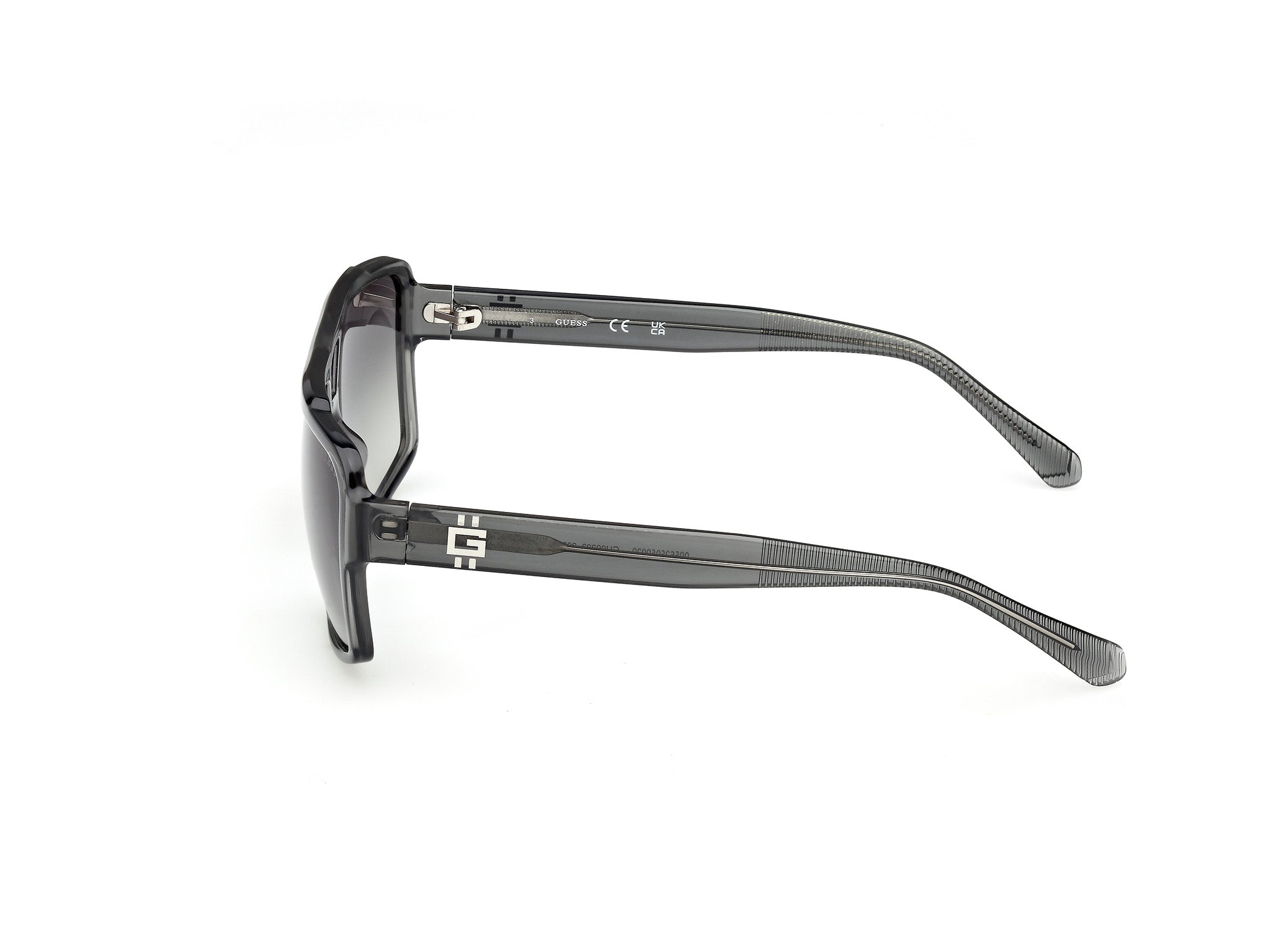 Guess Hombre Guess GU00223 20B Gafas de sol Inyectado Gris Fumar Cuadrada Norma