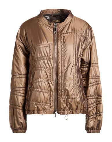 Woman Puffer Taupe Size 6 Polyethylene, Nylon