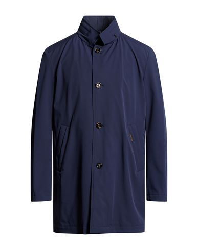 Man Overcoat & Trench Coat Navy Size 38 Polyamide, Polyurethane