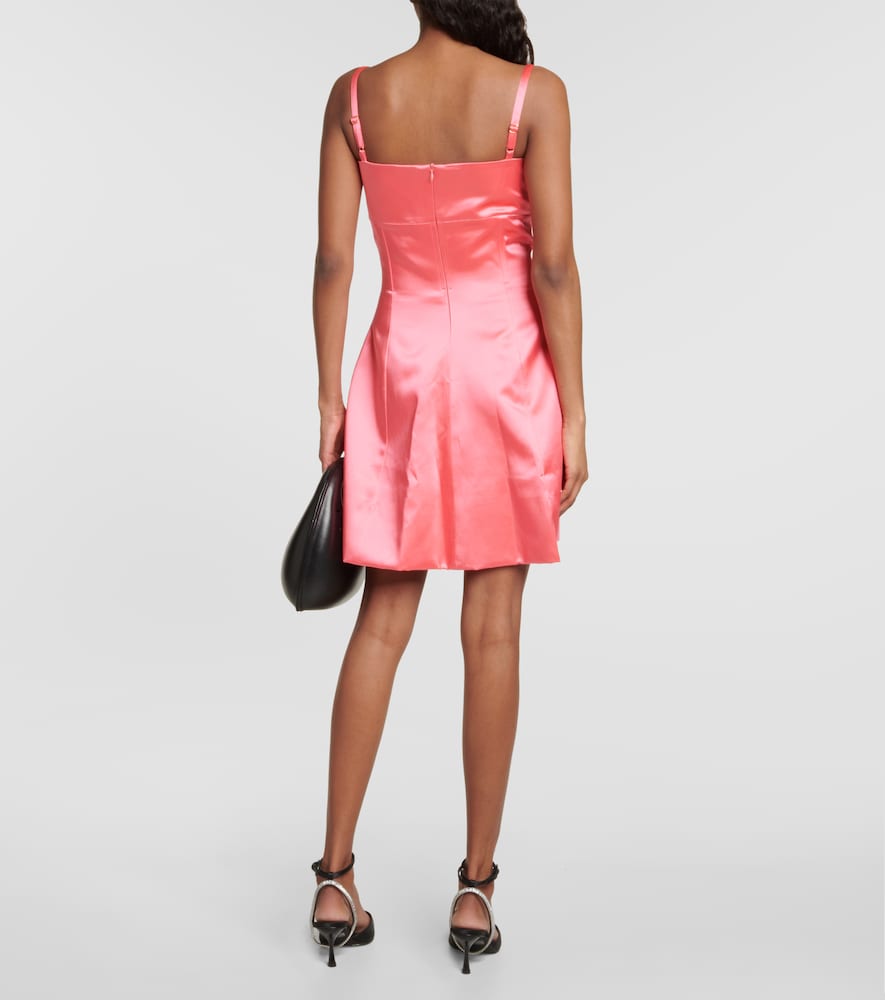 A-line cotton-blend minidress