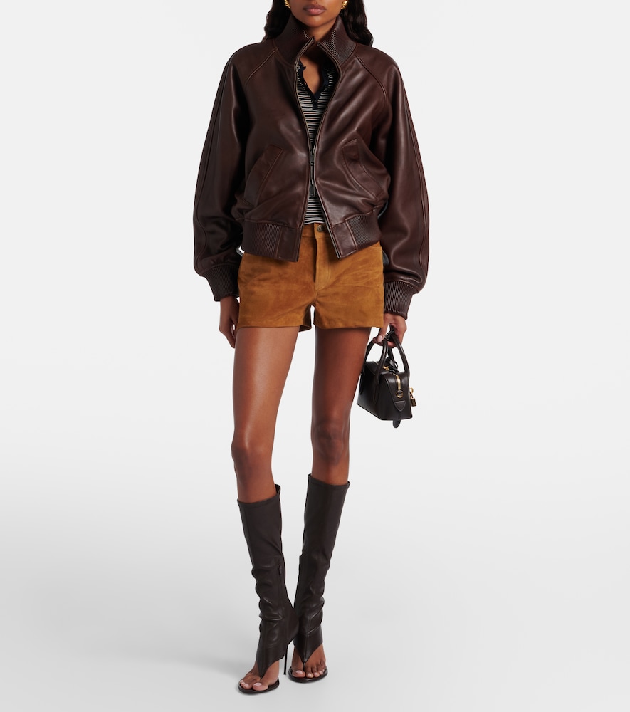Suede shorts