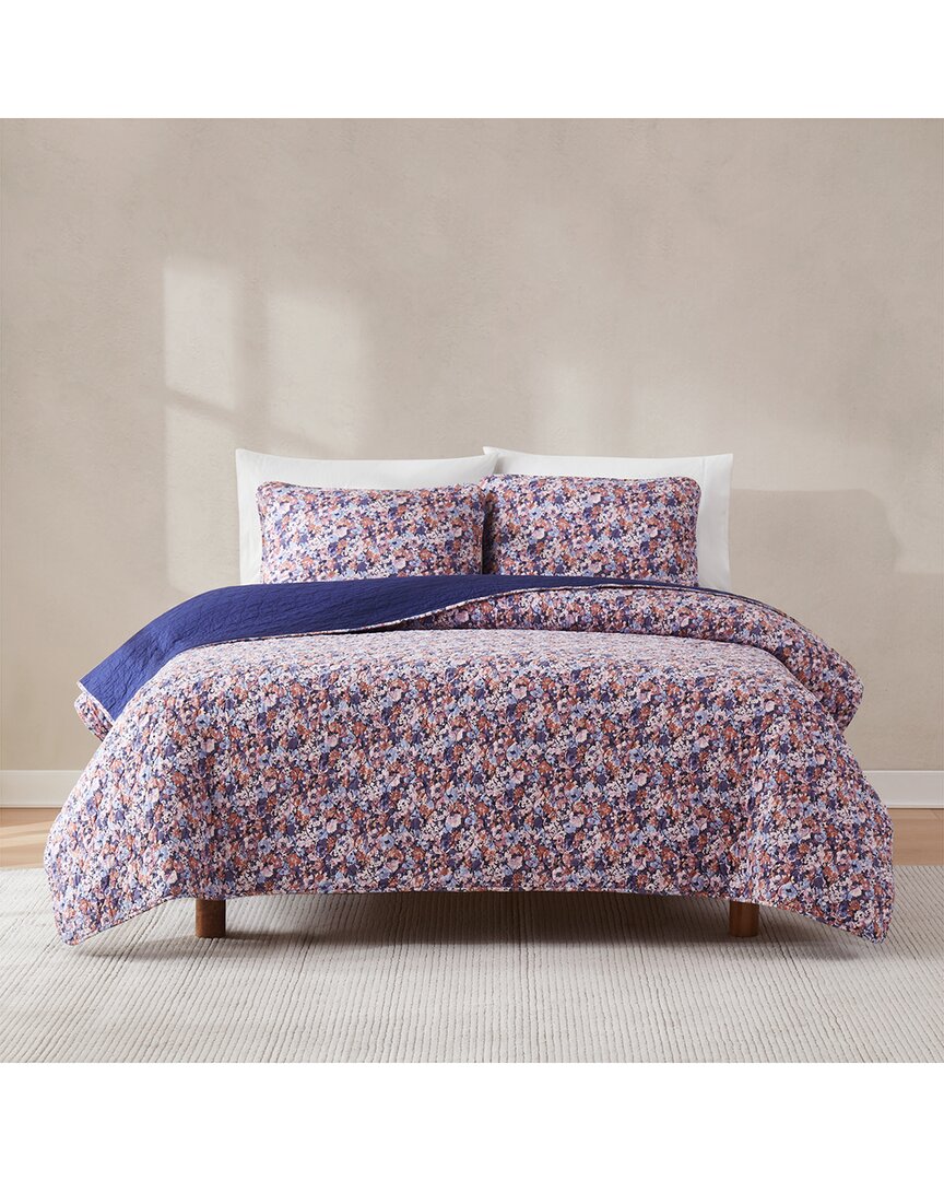 Alicia Camo Floral Cotton Quilt Set