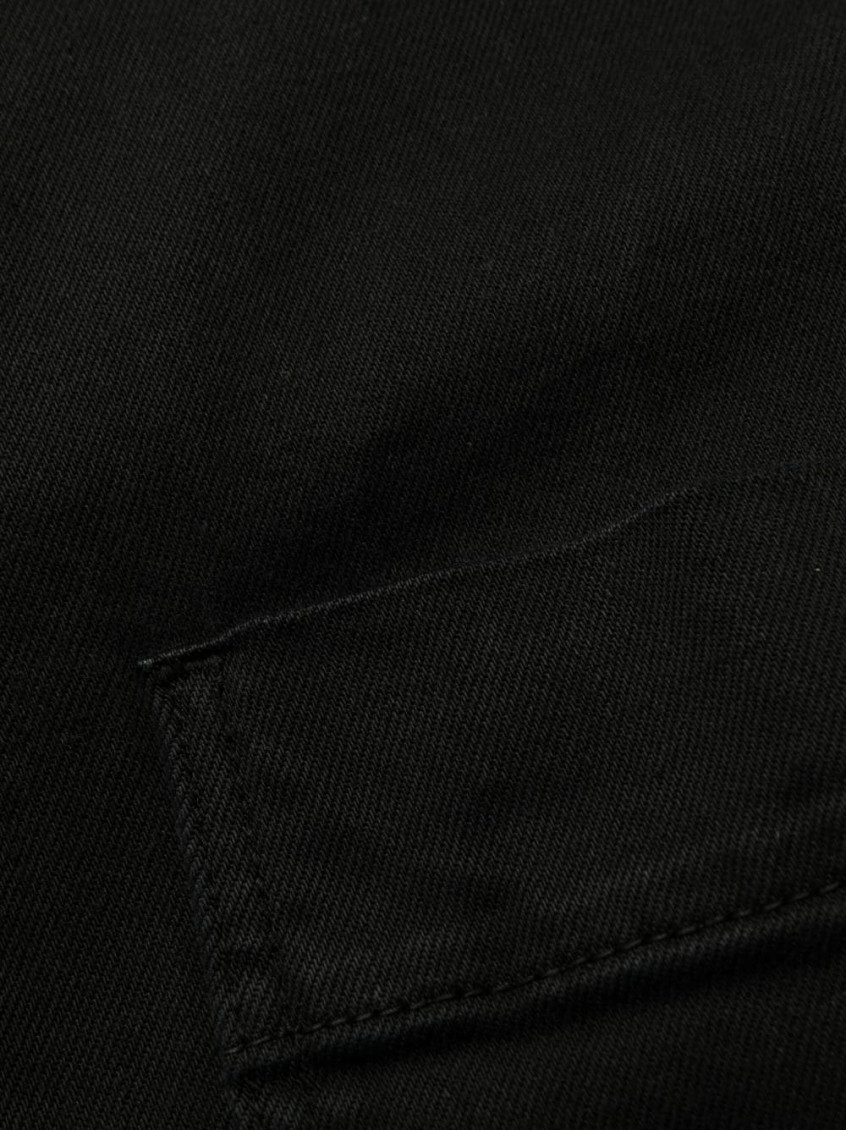 Black Low-rise Wide-leg Jeans