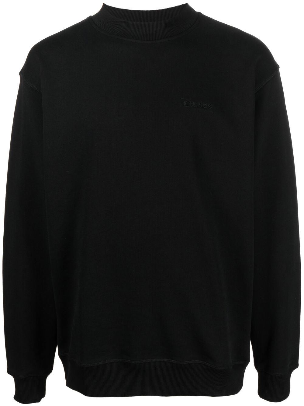 National organic-cotton sweatshirt - Black