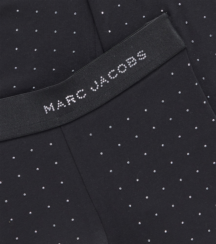 Marc Jacobs Kids Embellished cotton-blend leggings