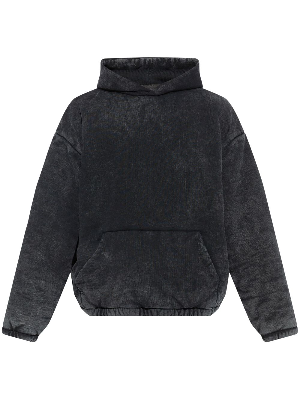 Icon-embossed hoodie - Black