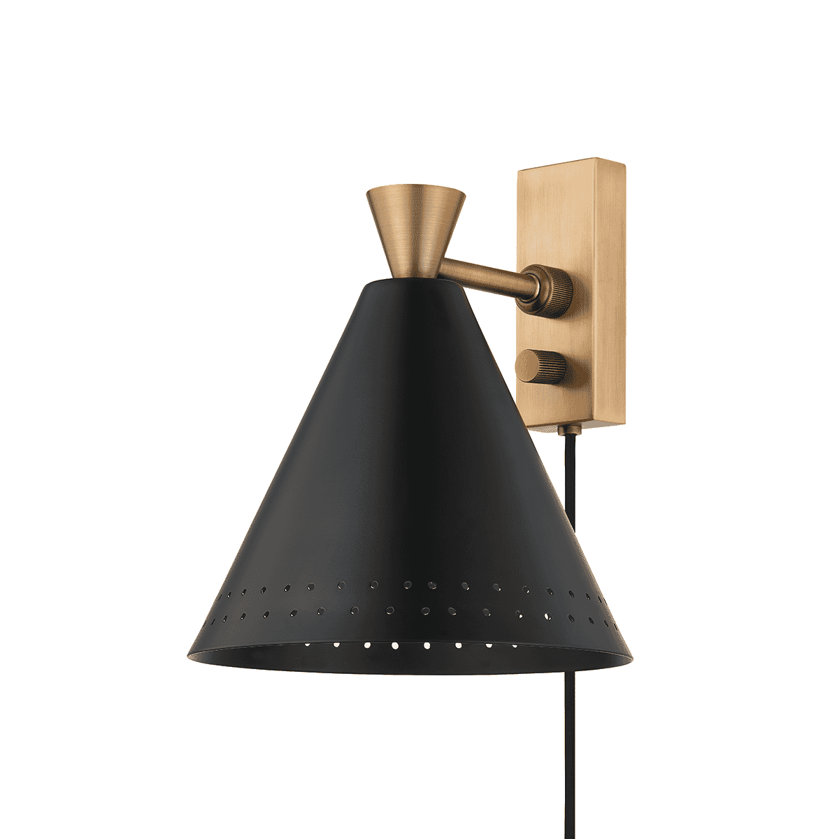 Patina Brass One Light Wall Sconce from the Marvin Collection