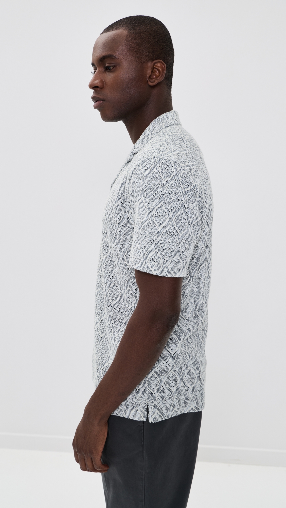 Oasis Camp Shirt Blue Island Medallion 