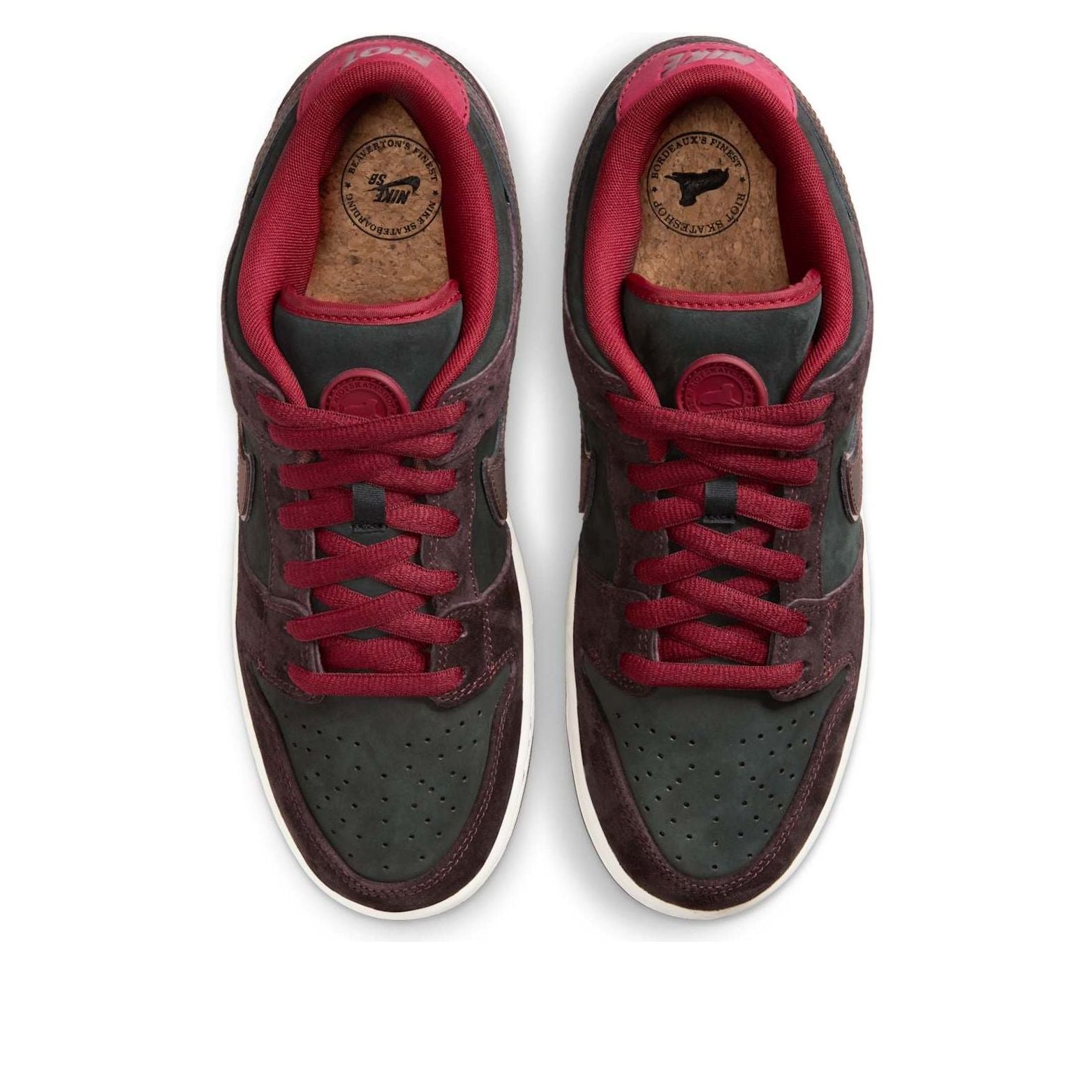 X Riot Skateshop SB Dunk Low 'Mahogany Dark Beetroot'