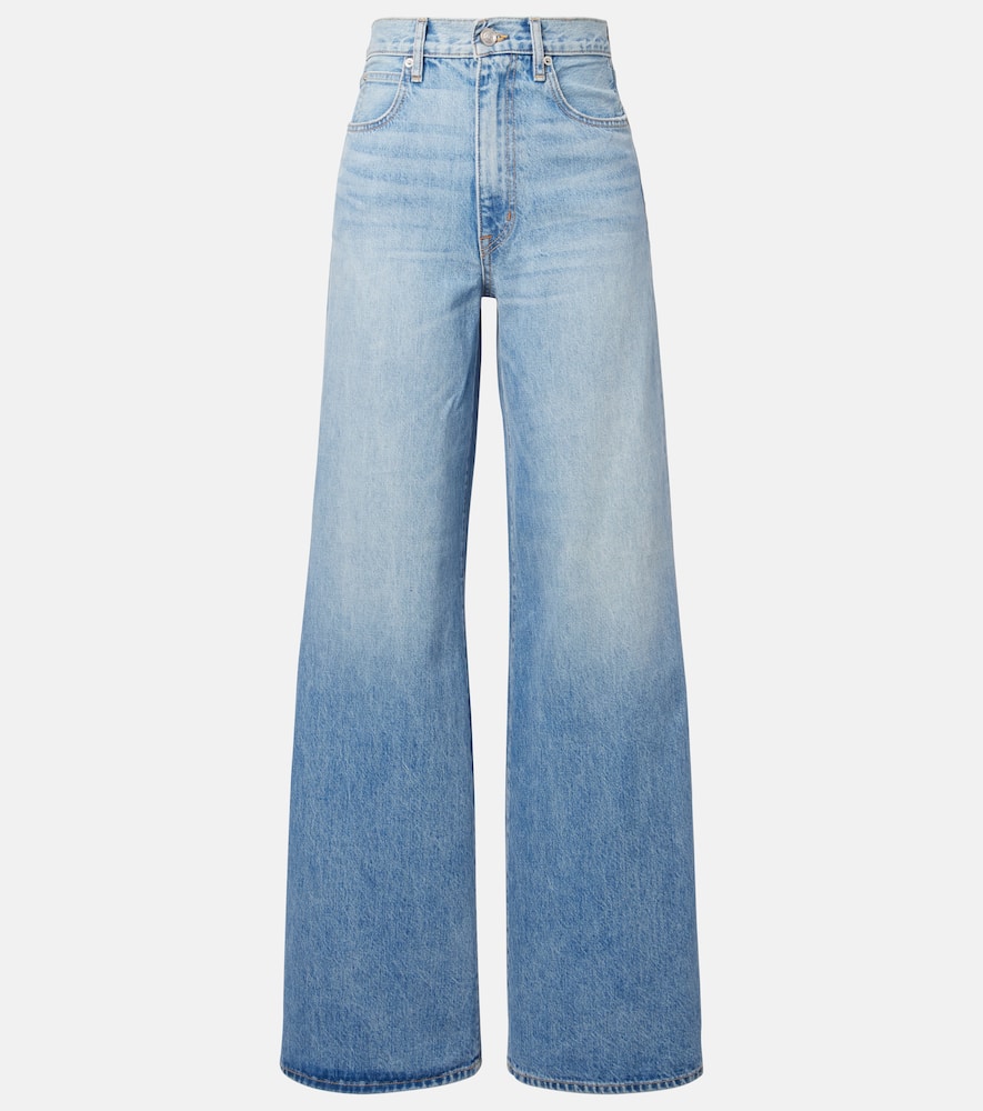 Eva high-rise wide-leg jeans