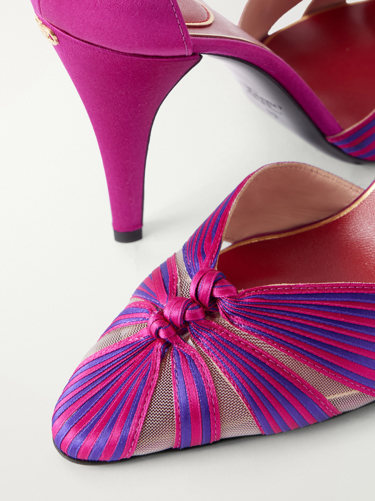 Annine 100 Satin Pumps - Pink