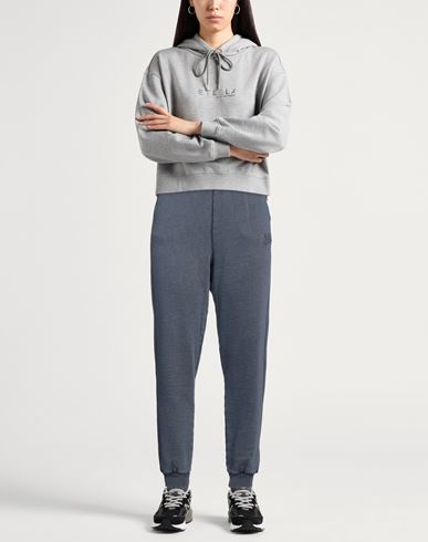 Ea7 Woman Pants Navy Size L Cotton, Elastane