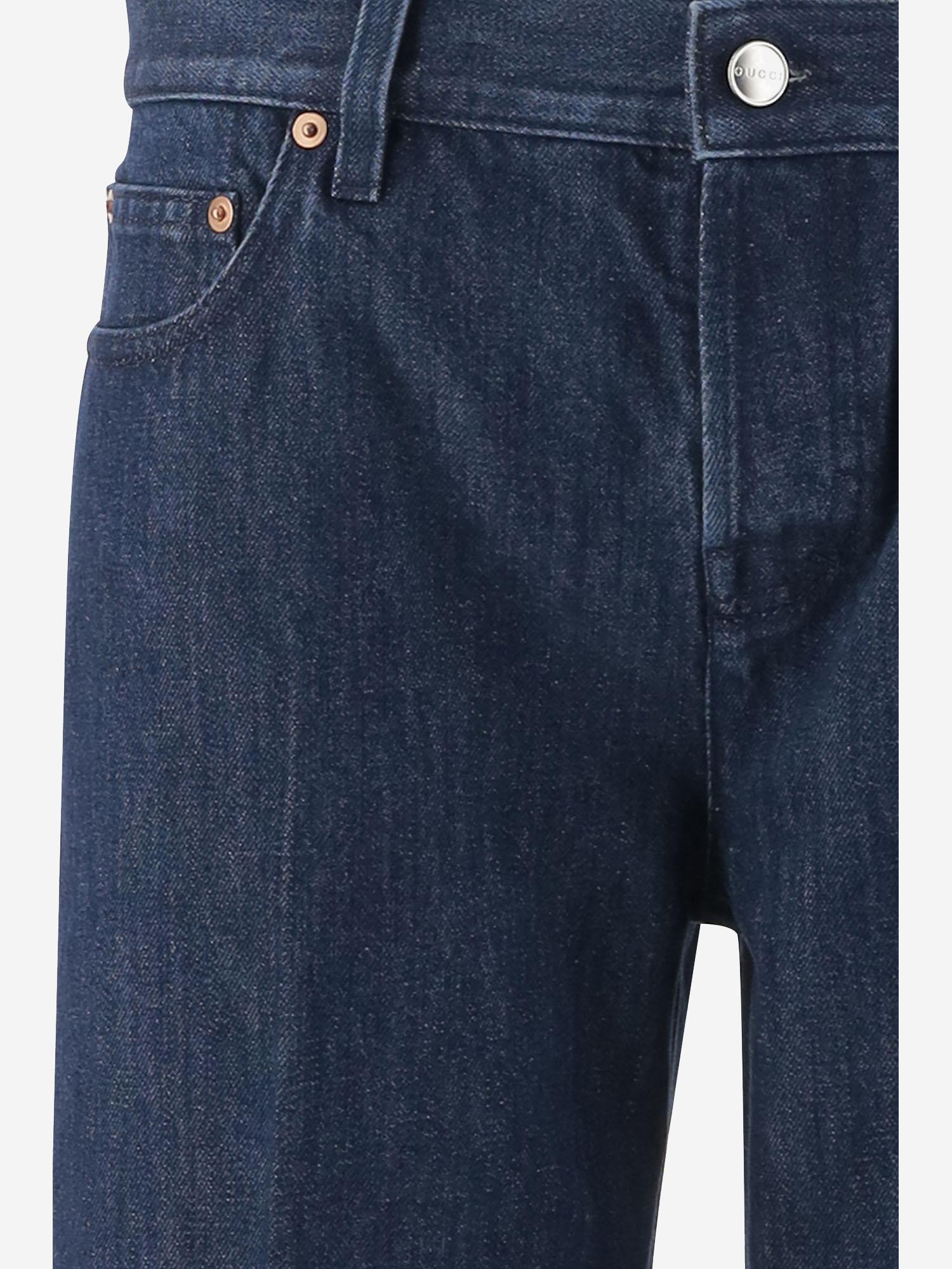 Certified Délavé Cotton Jeans — Navy