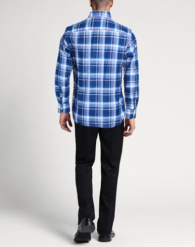 Man Shirt Blue Size 15 ½ Cotton, Linen