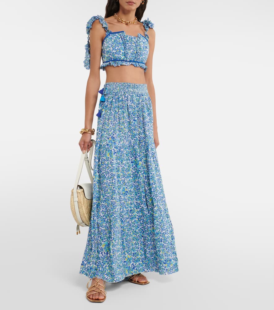 Ariane floral crop top