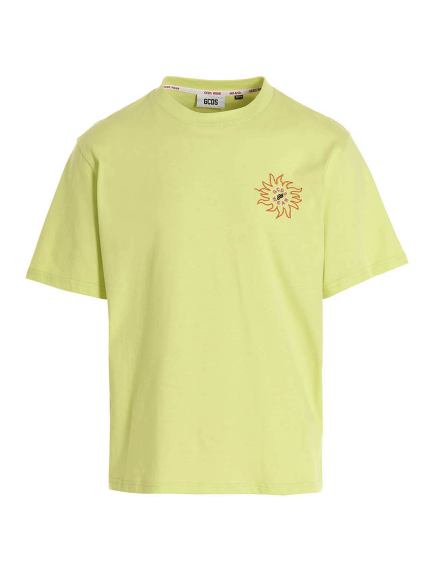 -'Surfing Weirdo' T Shirt Verde-Uomo