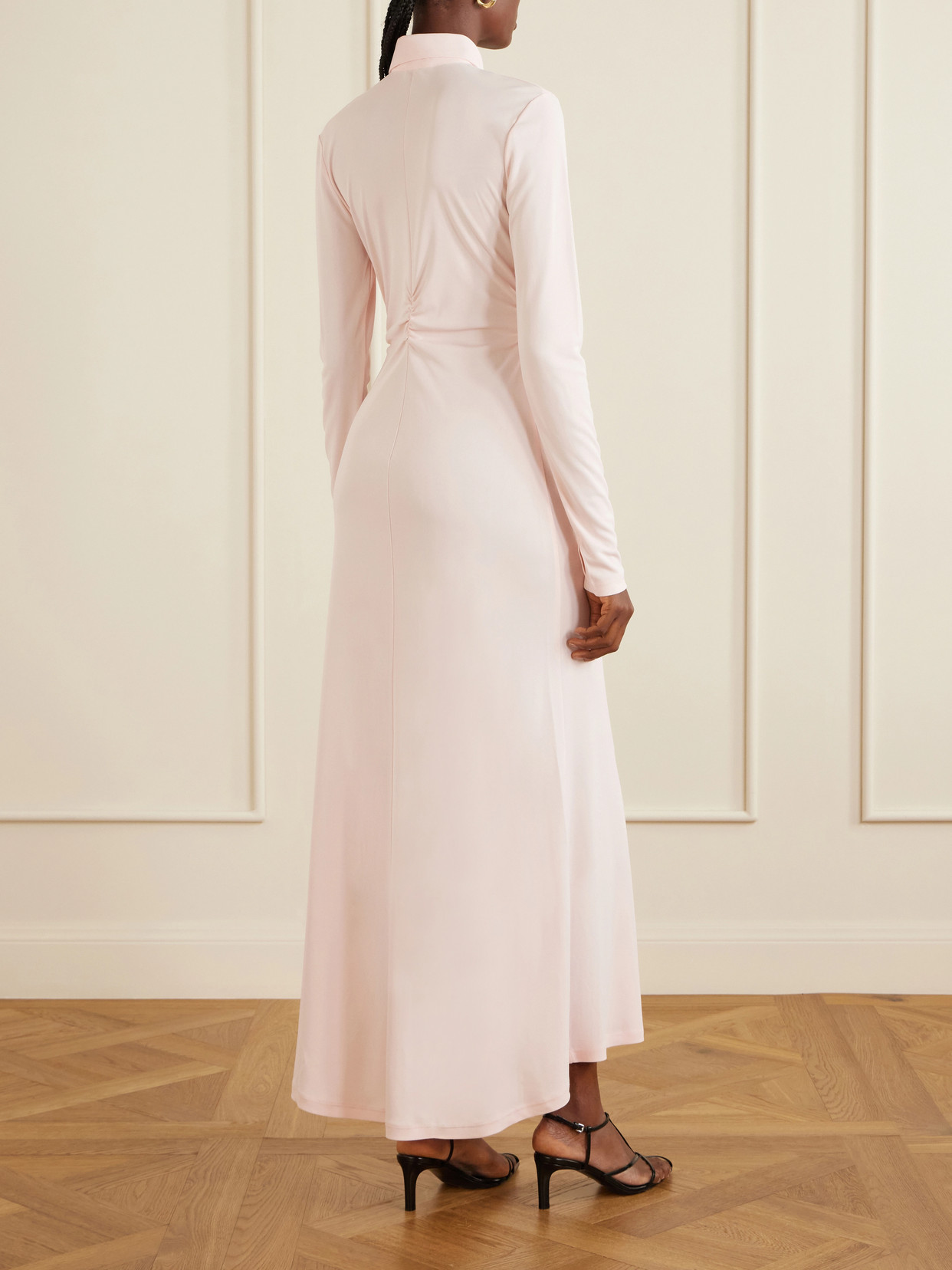 Deanna Jersey Midi Dress - Pink