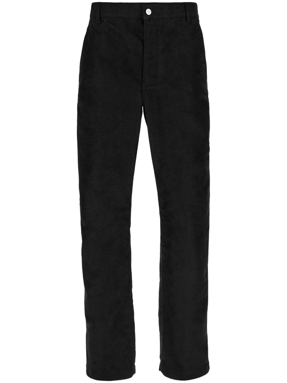 Straight-leg chino trousers - Black
