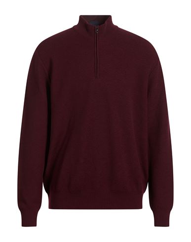 Man Sweater Burgundy Size XXL Virgin Wool
