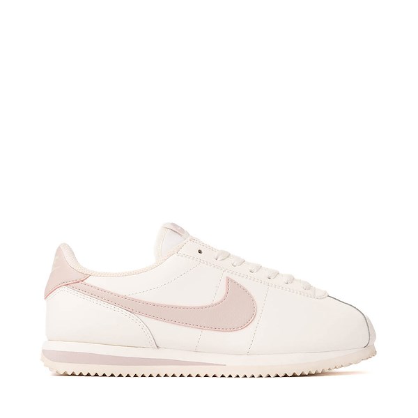 Womens Nike Cortez Leather Athletic Shoe - Sail / Silt Red
