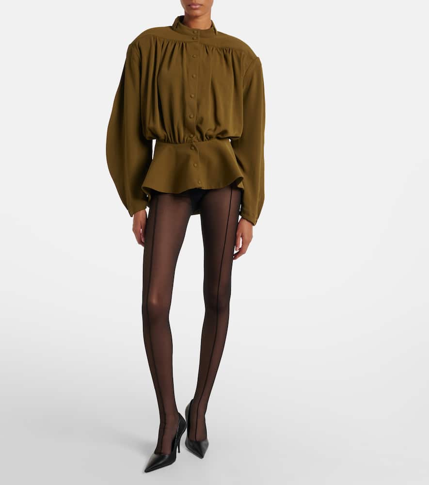 Re/edit Hiver Russe crêpe twill blouse