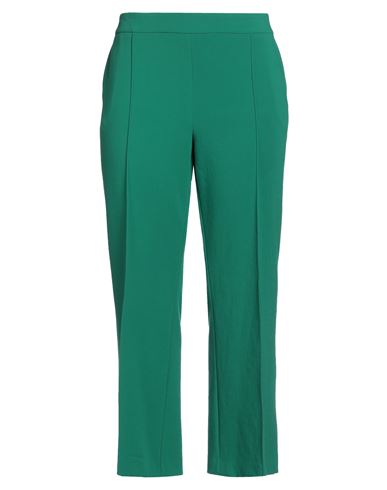 Woman Pants Green Size 12 Polyester, Viscose, Elastane
