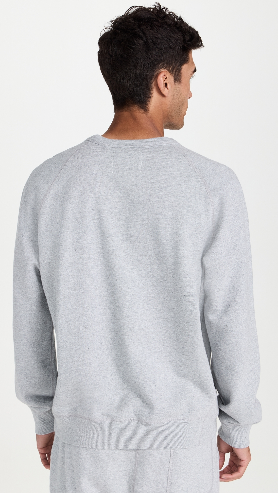 Midweight Terry Classic Crew Neck Sweatshirt Heather Grey