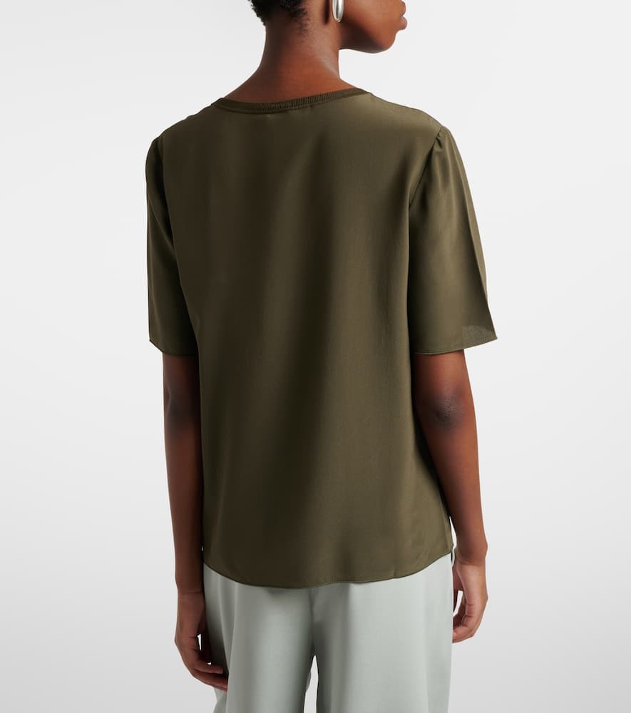 Rubin silk crêpe T-shirt