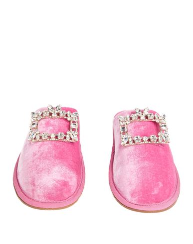 Woman Mules & Clogs Fuchsia Size 4 Textile fibers