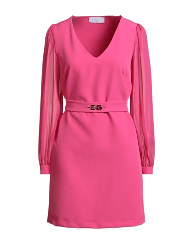 Woman Mini dress Fuchsia Size 4 Polyester, Elastane