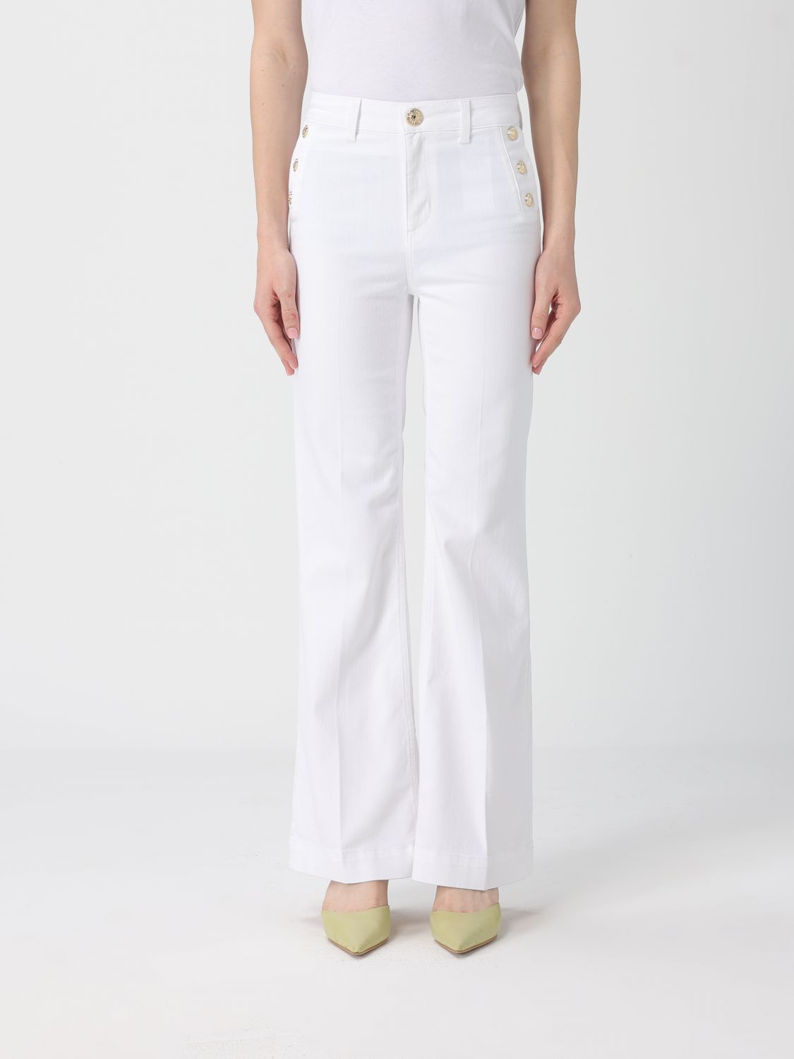 Jeans Woman color White