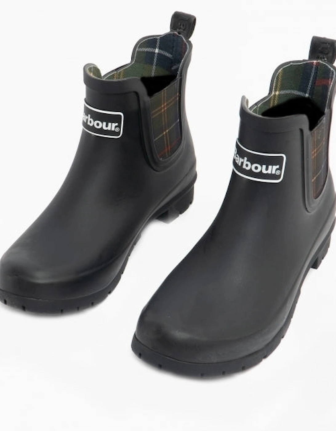 Women's Barbour KINGHAM Womens Rubber Ankle Wellington Boots Black - Size: 3