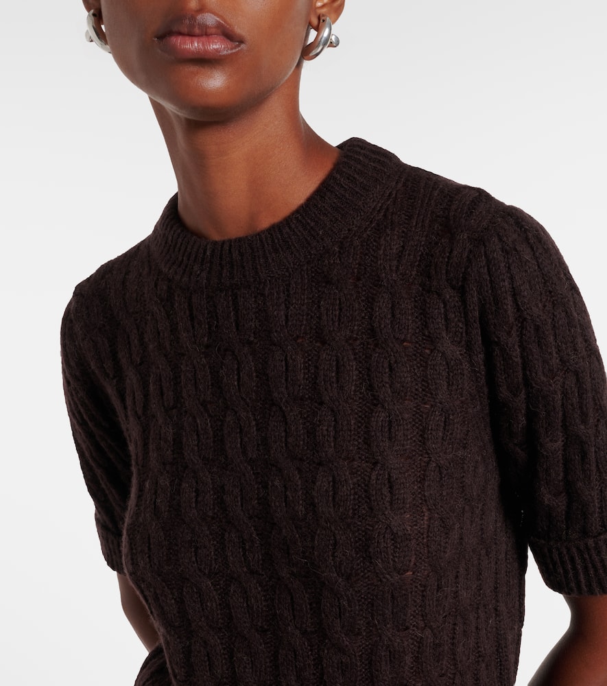Sheer Softness cable-knit sweater